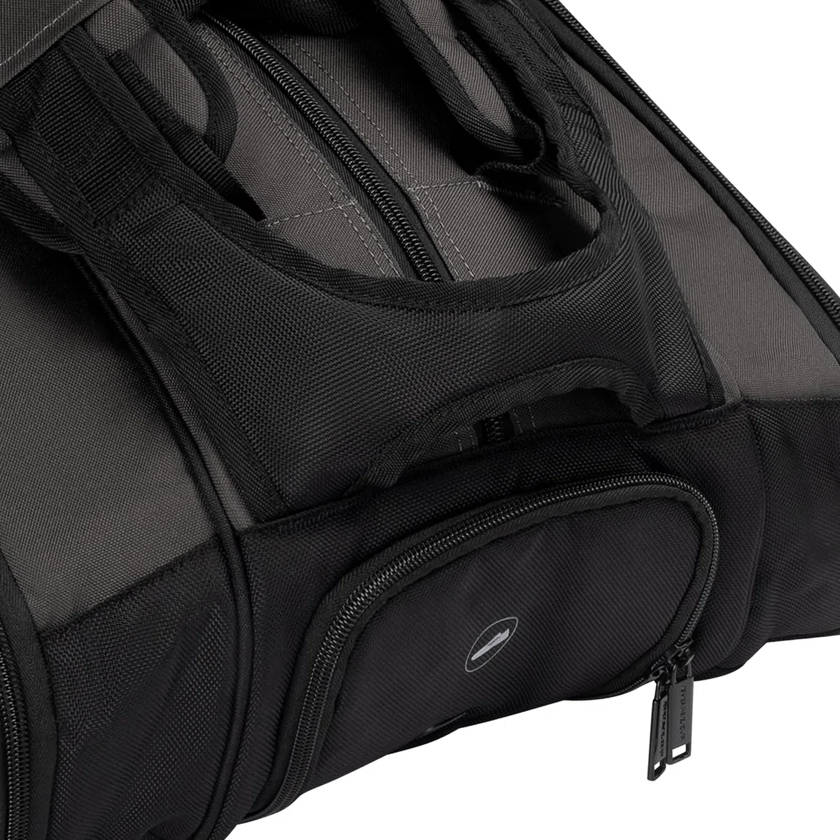 Dunlop FX Performance Padel Bag - Thermal bag a 3 scomparti, 65L - Nero/Gun Metal/Cian - Stile Premium Zaino