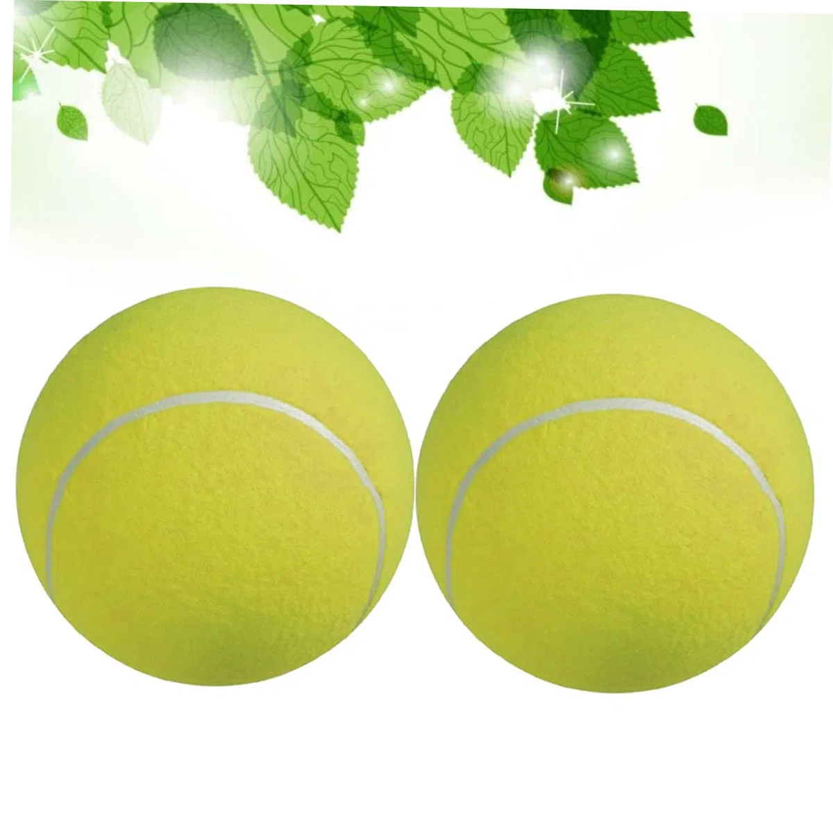 TOYANDONA Palla da Tennis Gonfiabile 9.5 Pollici con Ago, Grande Pallina per Cani e Ragazzo Ragazza, in Gomma e Fibra Sintetica
