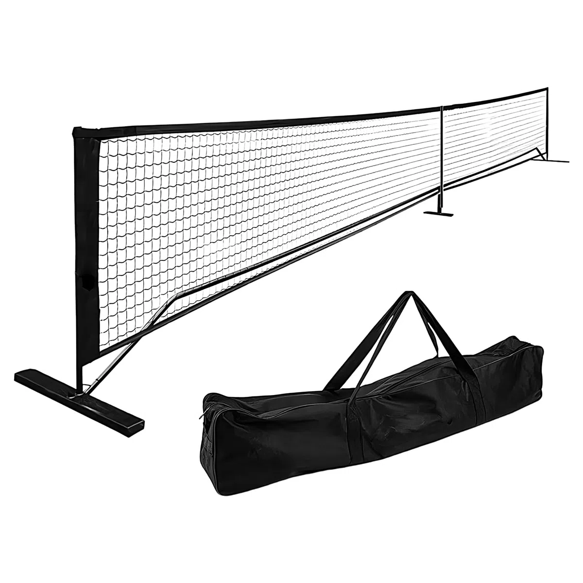 Rete da Allenamento per Pickleball Portatile Smontabile Con Borsa Trasporto | Rete a Maglie Pickleball Per Esterni Interni Cortile Pratica Giochi Sportivi Attrezzatura