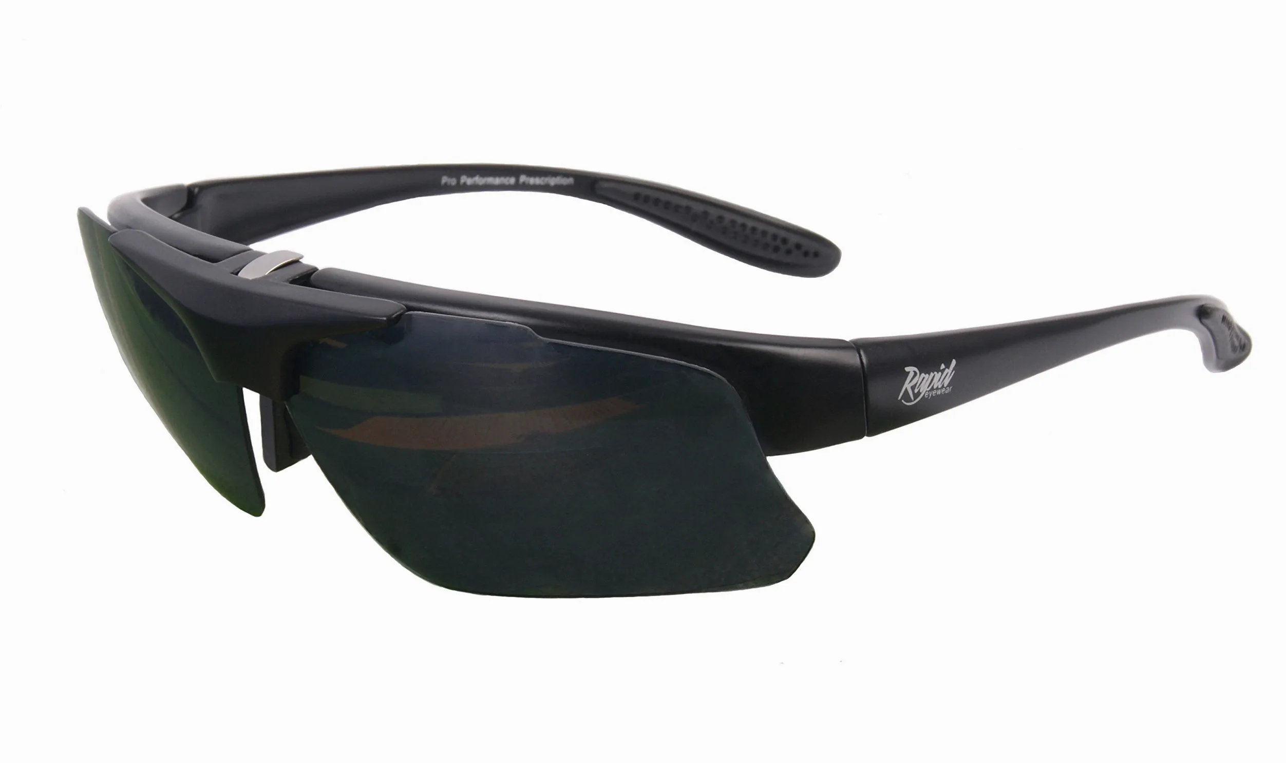 Rx Pro Performance + - Occhiali da sole sportivi con prescrizione medica, con lenti polarizzate intercambiabili chiare e ottimizzate, per ciclismo, corsa, gare di tiro, cricket, vela e sci Da uomo e da donna. Protezione solar UV 400.