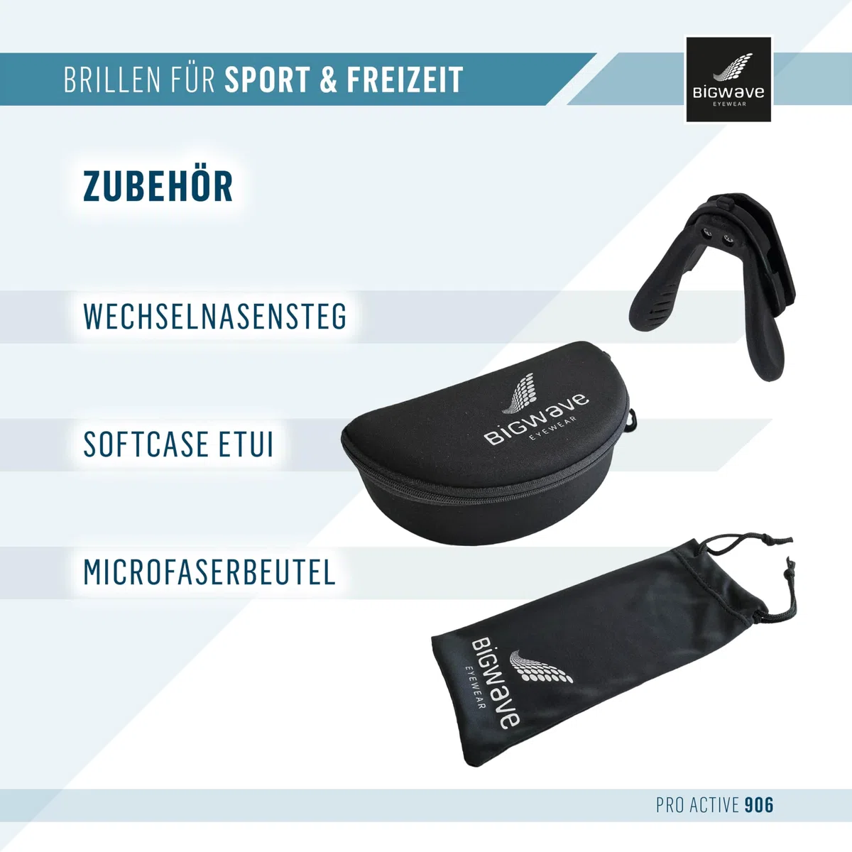 BIGWAVE 906 Occhiali Sportivi Veloce Occhiali Da Ciclismo Occhiali Da Sole per Uomo e Donna UV400 con Ospiti Specchio Design Shield Rivestimento Antiappannamento