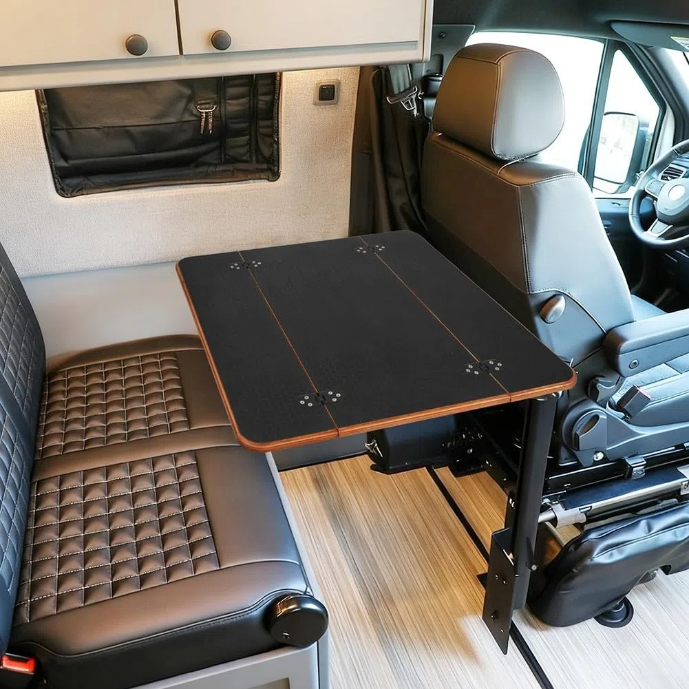 Tavolo pieghevole per camper, 57,9 x 59,4 cm, piano tavolo per camper, prolunga in legno per piano di lavoro, compensato, tavolo pieghevole, tavolo per camper, tavolo per yacht o barca