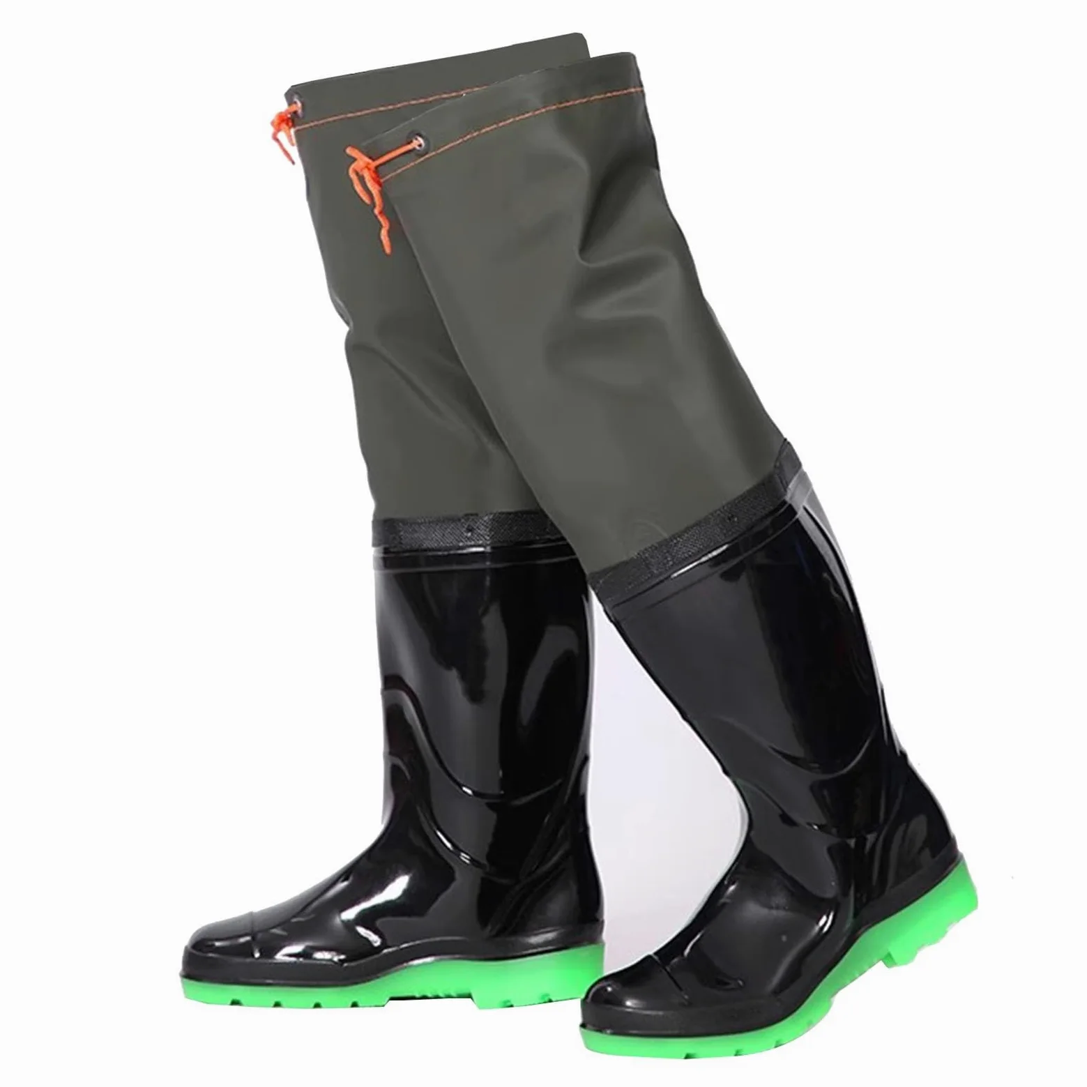 Trampolieri da Pesca | , Trampolieri da pesca, Trampolieri da pesca impermeabili in PVC Caccia da pesca Nero Taglie 4-9 (6.5)