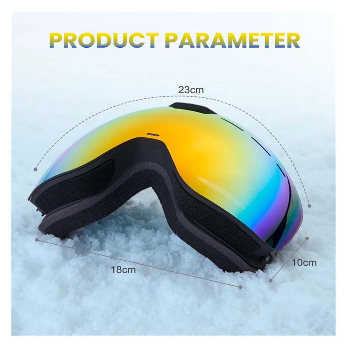 Occhiali da sci Occhiali da sci e snowboard Occhiali da sci da donna e da uomo Occhiali da sci UV400 - antiappannamento Occhiali da neve per adulti Doppio specchio sferico Occhiali magnetici per