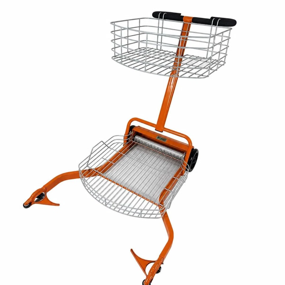 harayaa Tennis Ball Collector Carrello Raccoglipalline Tennis Carrello Tennis Cesto Tennis Contenitore Palline Struttura in Lega di Alluminio E Filo di Ferro, Arancione