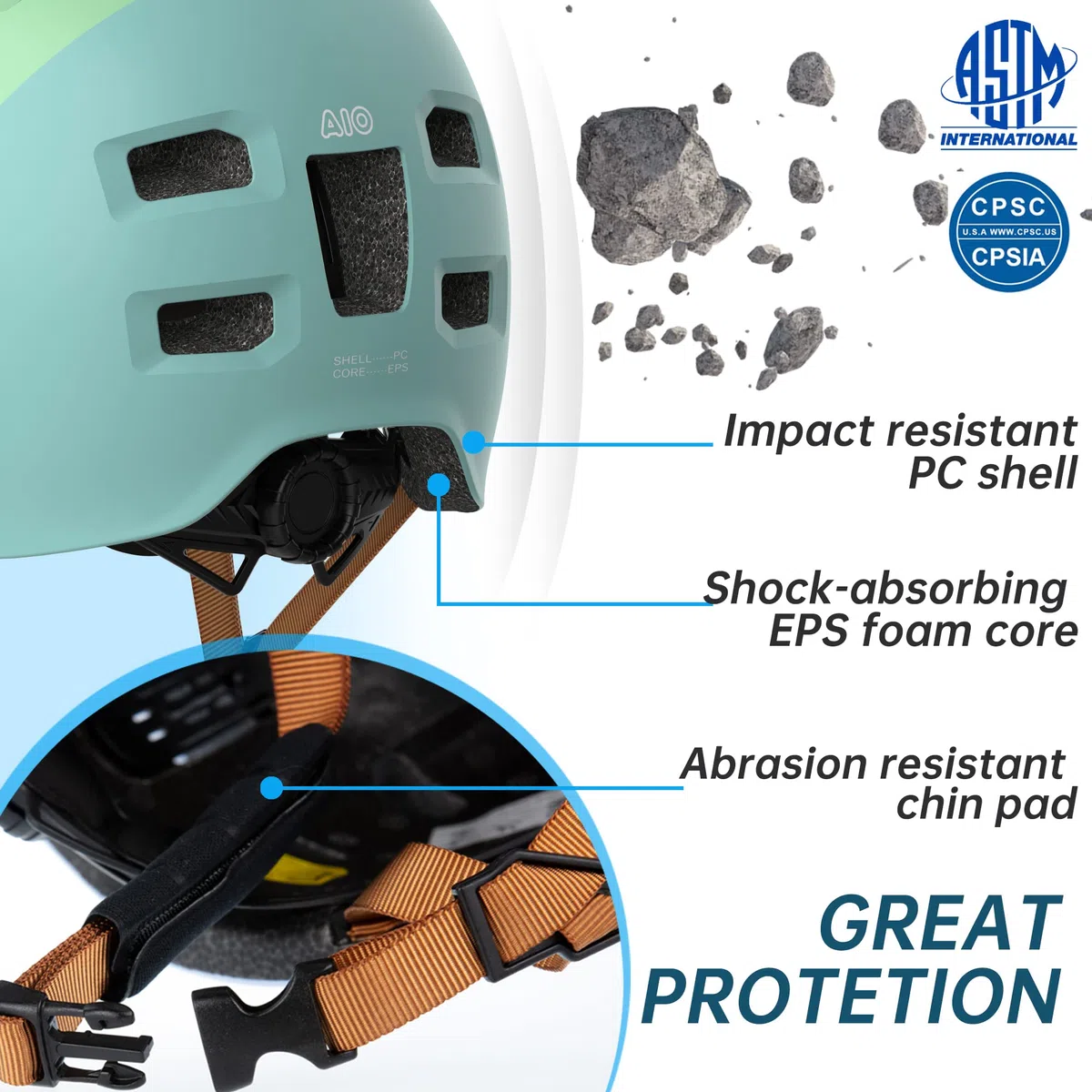 Casco Bici da Uomo/Donna, Leggero Casco da Bicicletta, Casco da Skateboard, Casco da Elettrico Bicicletta, Casco da Elettrico Skateboard