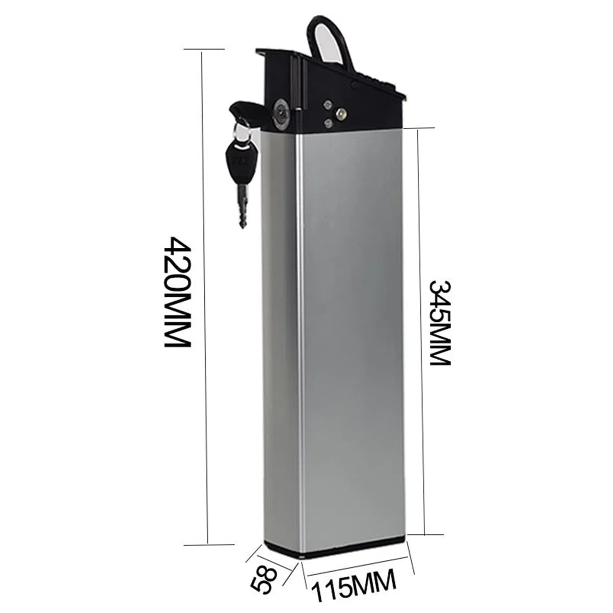 Pieghevole Ebike Batteria di Ricambio 48V/52V 17.5Ah alloggiamento in Alluminio Incorporato Batteria al Litio elettrica Pieghevole 1000W 750W 500W 250W con Il Caricatore