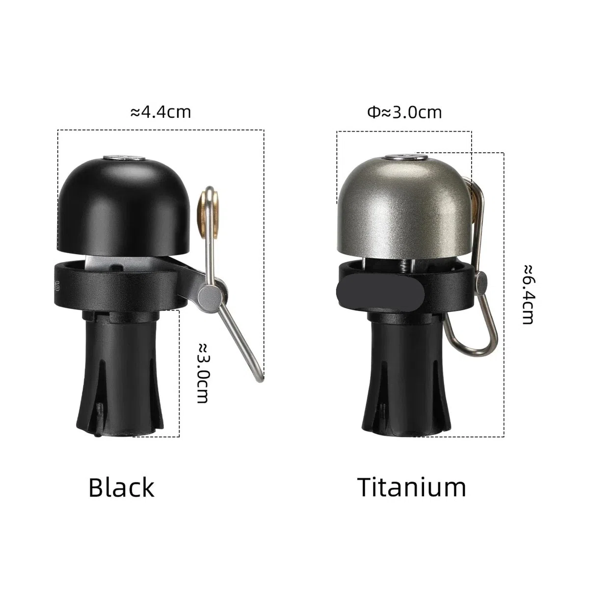 Campanello da bicicletta retrò Spina for manubrio Campanello for bicicletta 80db Chiaro forte clacson for bici da strada MTB adatto for polvere con impugnatura 22,2 mm