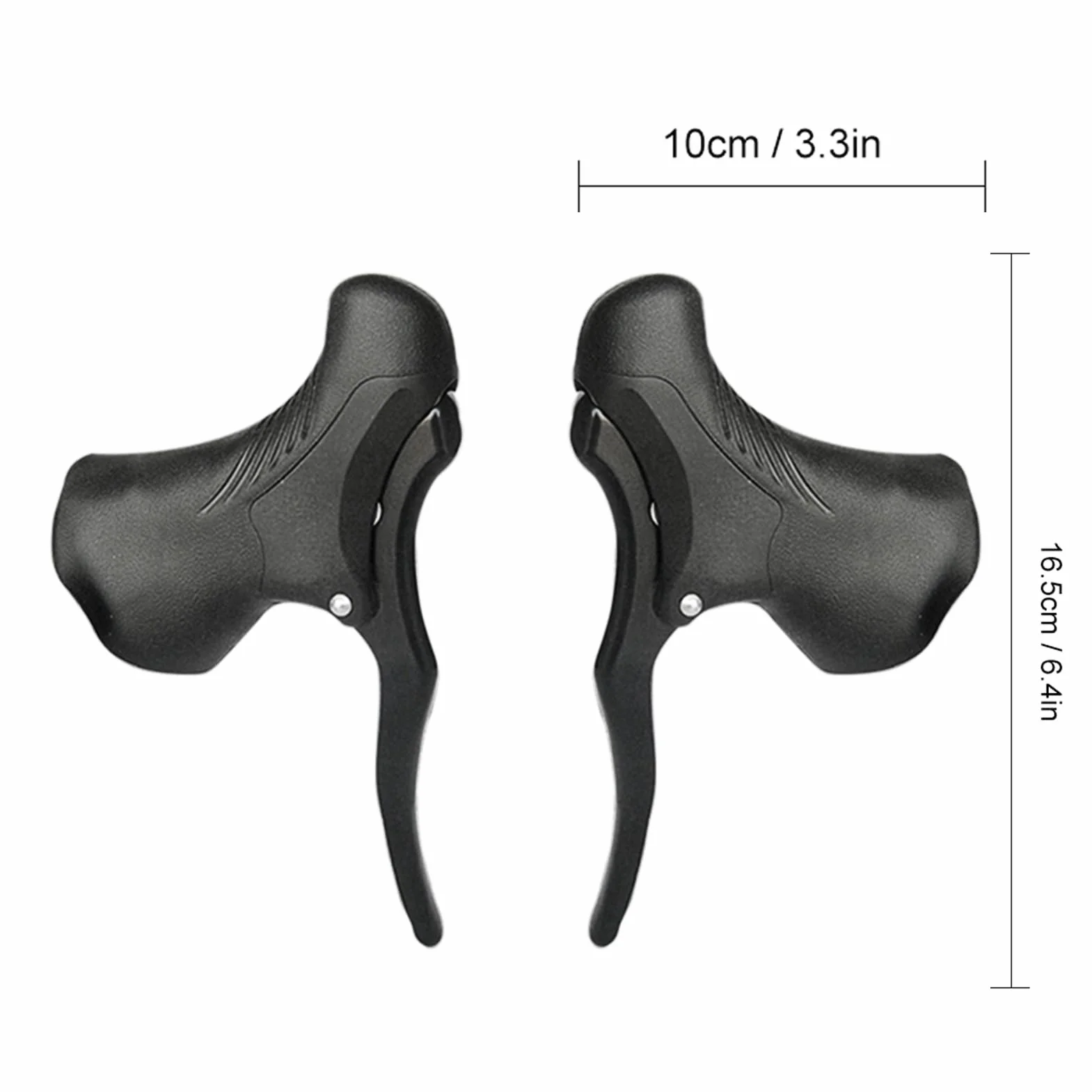 Wakects Leva del Freno per Bici da Strada, Mountain Bike in Alluminio Leggero, Nero