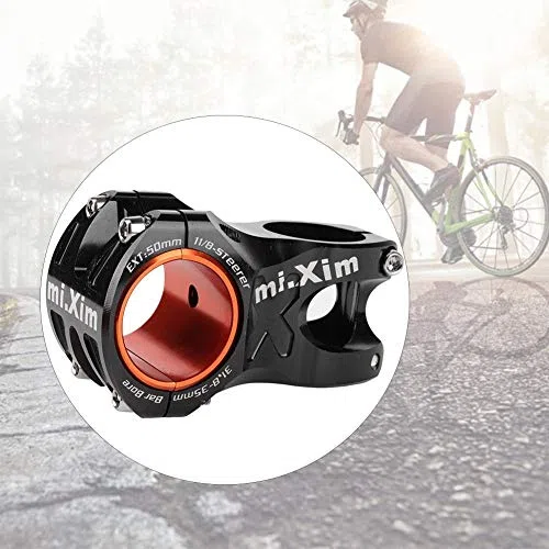 Dilwe Stelo Manubrio della Bicicletta, Morsetto Stelo Bici Anti-ruggine con Anello Adattatore per Manubrio Bicicletta Diametro 35mm / 31,8mm