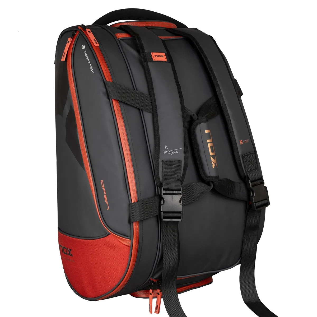 NOX Borse da Paddle Luxury Open Series Nero Rosso Bpopenblre