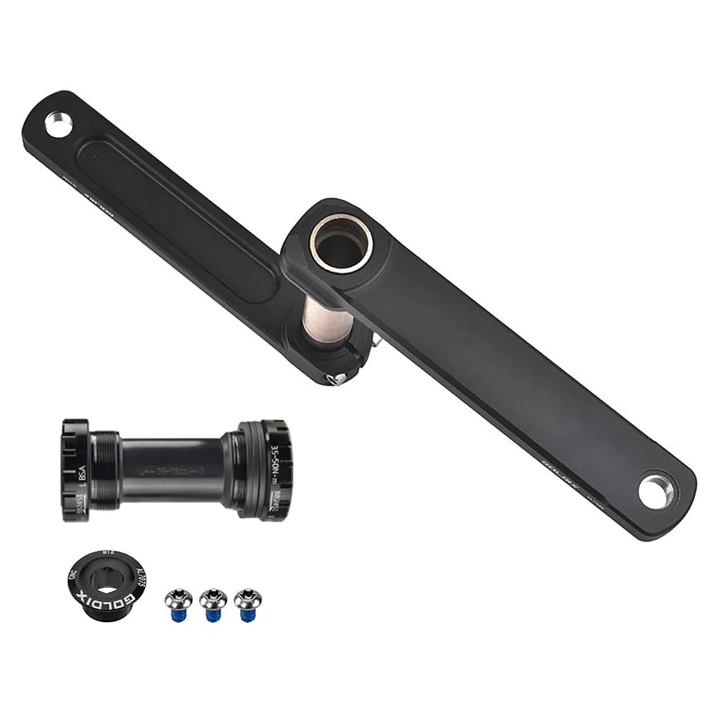 Guarnitura per Bici da Strada 165/170/172,5/175 mm, con Braccio Cavo Integrato, Montaggio Diretto con Movimento Centrale BSA BB 68-73 mm, Compatibile con 7-12 velocità, in Lega di Alluminio.
