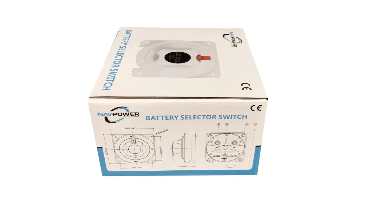 Navpower - Staccabatterie Selettore Deviatore Interuttore di interruzione 12/24 v - Posizioni 1/2/BOTH/OFF Materiali Alta qualità - Barca Camper Gommone 1 o 2 Batterie