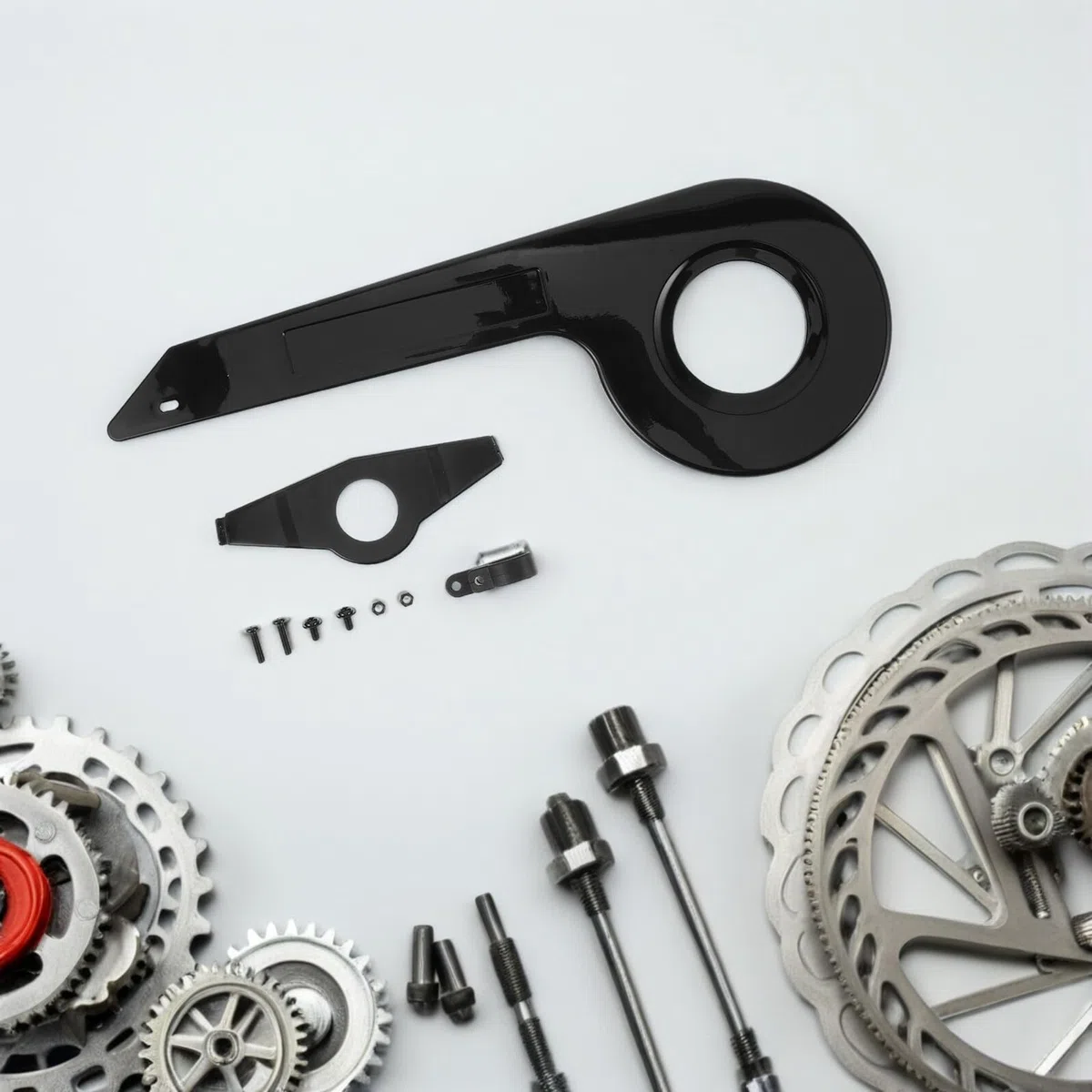 Cabilock Protezione per Catena Bicicletta Copricatena per Pignone 32-36T Copripedivella Leggero Anti-Rumore Compatibile Mountain Bike e Bici da Corsa