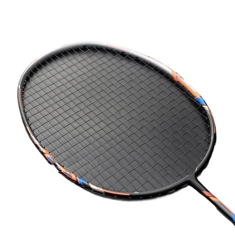 Badminton Set Racchette da Badminton Super Leggere in Fibra di Carbonio 10U con Corde G5 13KG, Racchetta Professionale