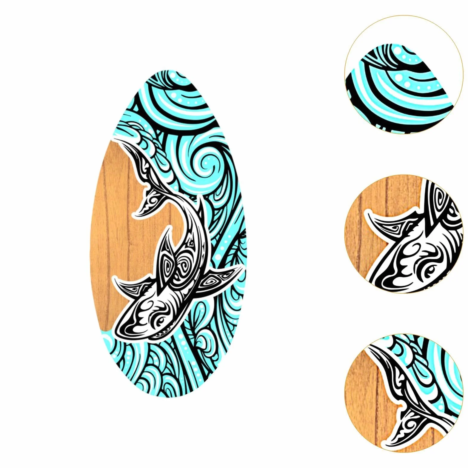 Baoblaze Skimboard Skimboard in Legno Skimboarding 35 Pollici Sport Acquatici Tavola da Surf Spiaggia Sand Board per Ragazzi Ragazze Adolescenti Adulti