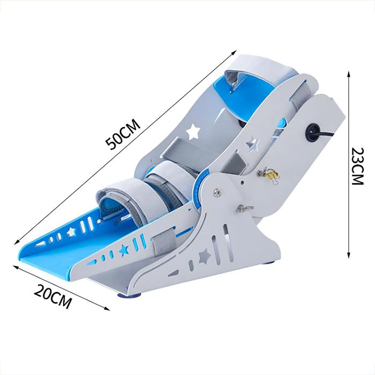 Macchina elettrica for la riabilitazione della caviglia, con telecomando, corpo in metallo, posizione seduta regolabile e risparmio di tempo, for disabili