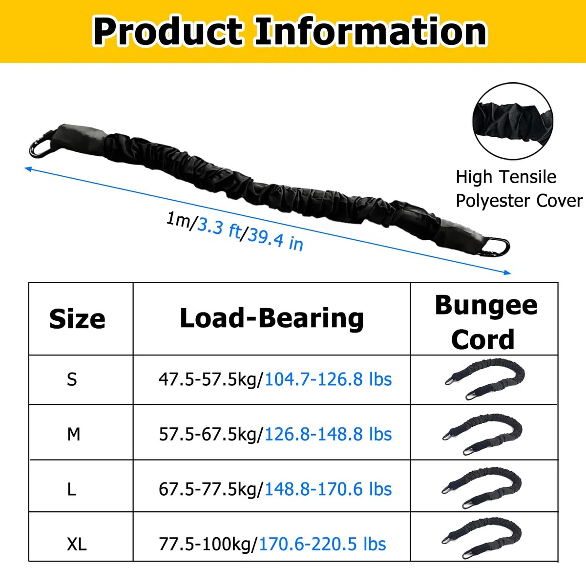 Bungee Fitness Set per allenamento di agilità e potenza, corda elastica con cintura traspirante per esercizi e yoga