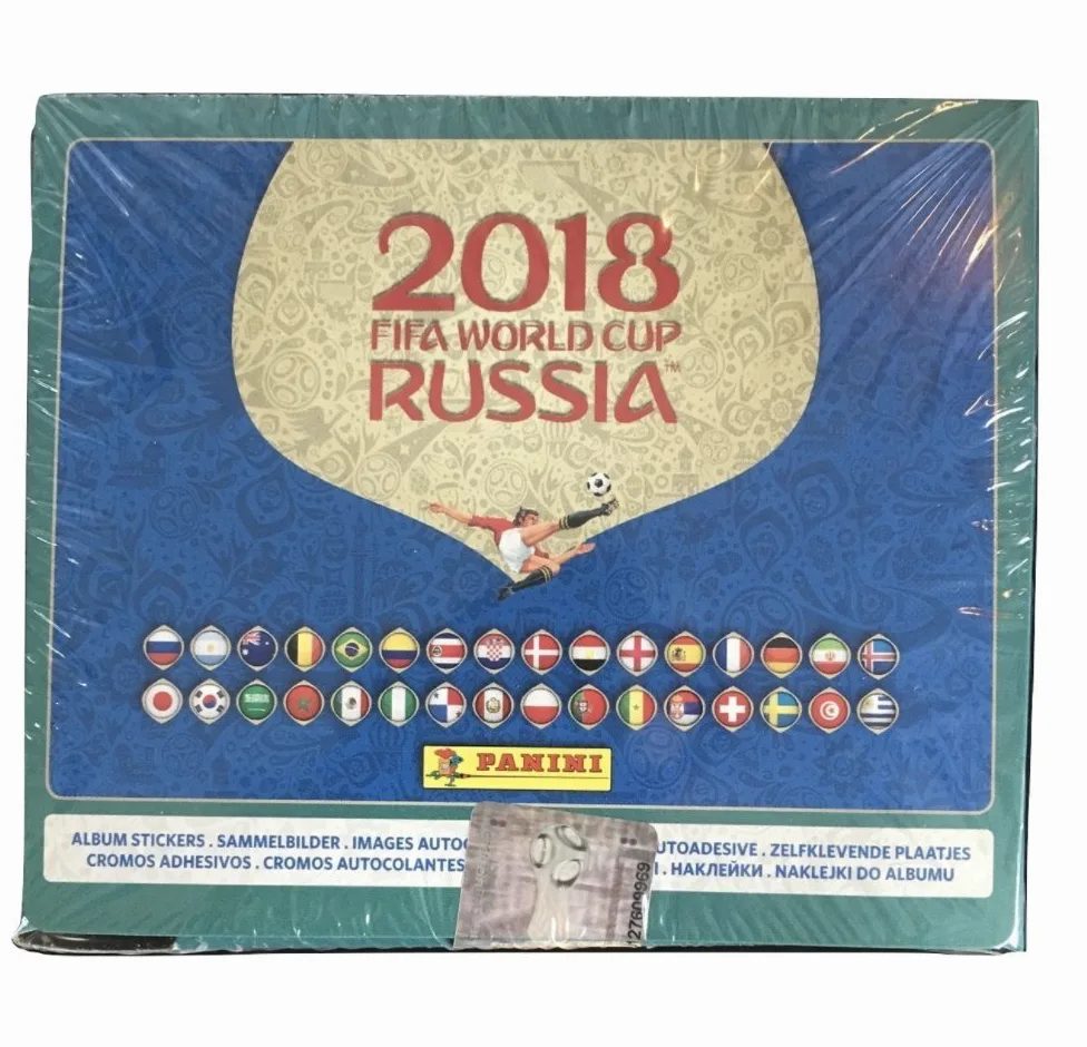 Panini World Cup Russia 2018 International version sticker box 104 pacchetti