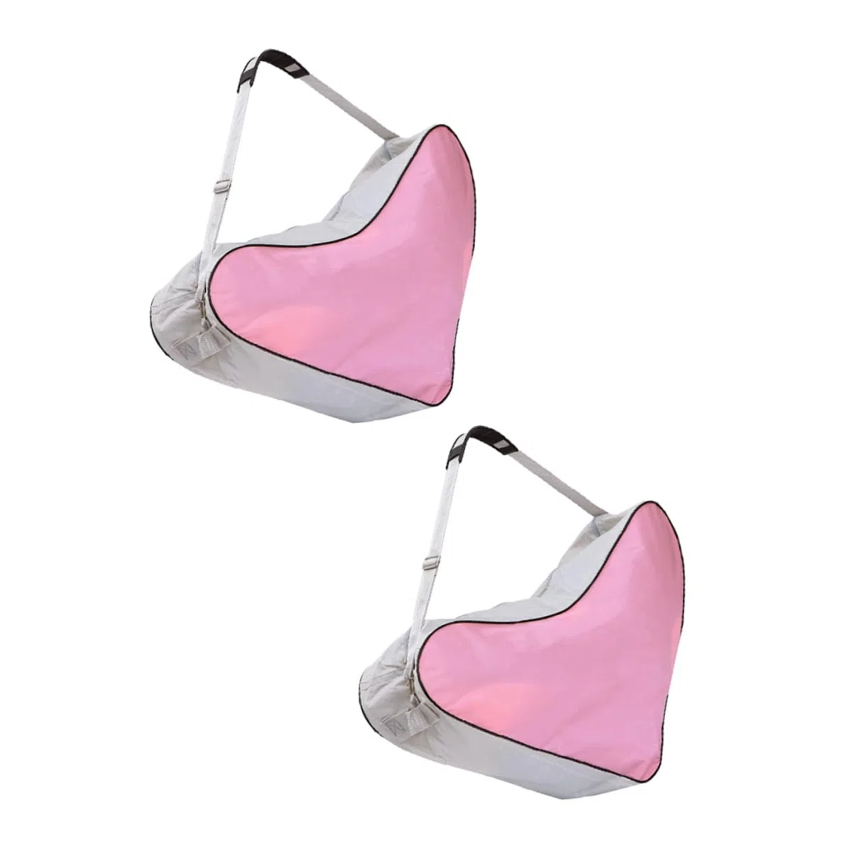 INOOMP Borsa Triangolare per Pattini a Rotelle Rosa, 2 Pezzi | Oxford Cloth, Design Portatile e Facile da Pulire, per Roller Skates e Inline Skates Shoes