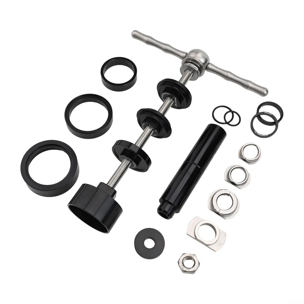FACAIIO Kit di rimozione del movimento centrale della bici, con manico in acciaio inox per cuscinetti BB86/30/91/92/PF30/6805/6806 in lega di alluminio (set di strumenti)