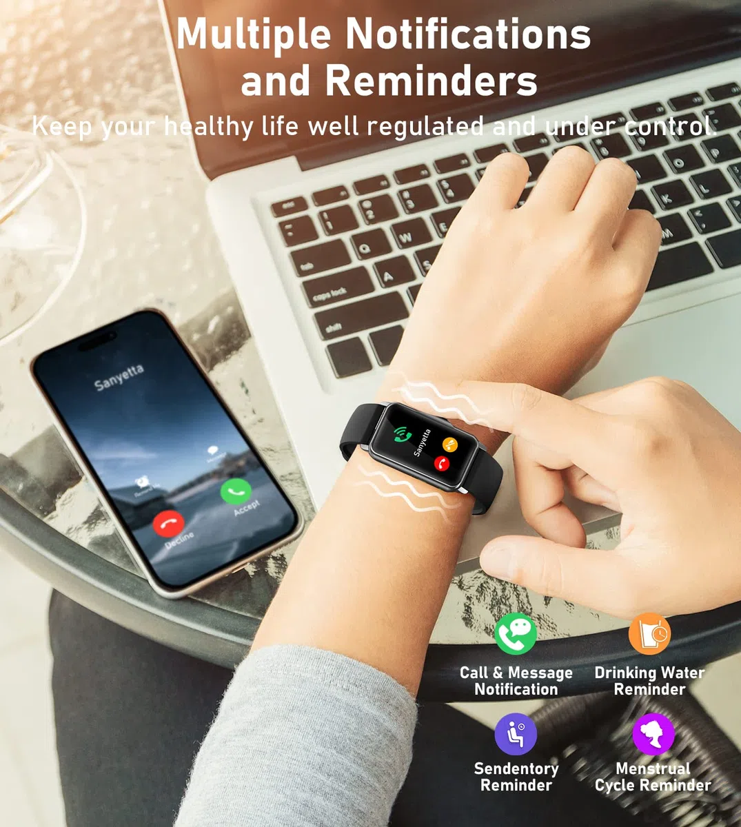 Mindrose Fitness Tracker con frequenza cardiaca 24/7, ossigeno nel sangue, pressione sanguigna, monitoraggio del sonno, 115 modalità sportive, contapassi, contacalorie, contapassi, impermeabile IP68
