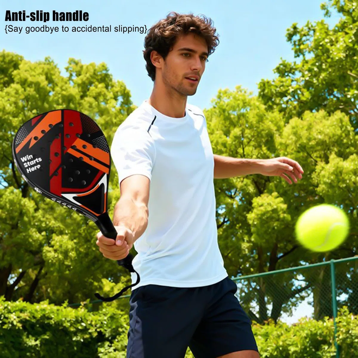 Set da Tennis Attrezzature Sportive Leggero e Antiscivolo | Set di racchette da tennis per uomo, donna, giovane atleti, sport spiaggia, all'aperto, al coperto e in giardino
