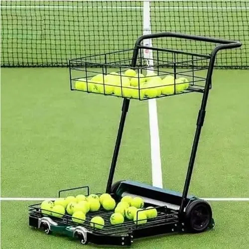 Carrello automatico per raccogliere palline da tennis, contiene 300 palline per un uso efficiente del campo e del club