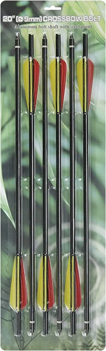 Freccia in Alluminio Nero per Balestra Fucile 53 cm