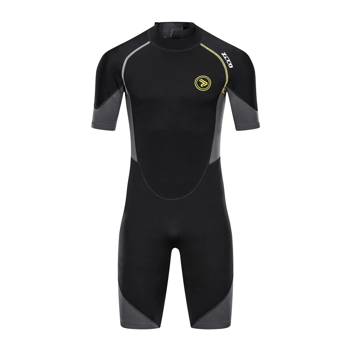 Mute da uomo shorty con cerniera in neoprene premium da 1,5 mm a maniche corte per immersioni, pesca subacquea, snorkeling, surf, canoa