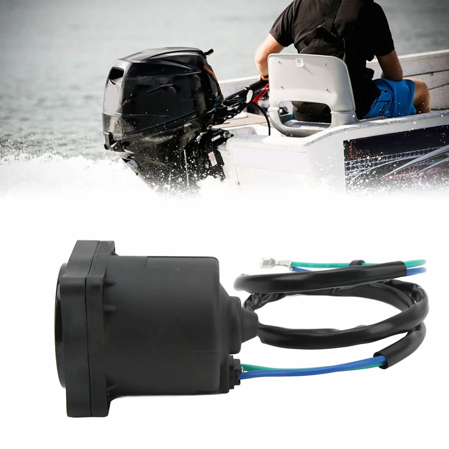 Motore Power Trim, Motore Yctze 12V Tilt Trim Reversibile 38100 87L00 Sostituzione per Fuoribordo DF70 DF85 DF90