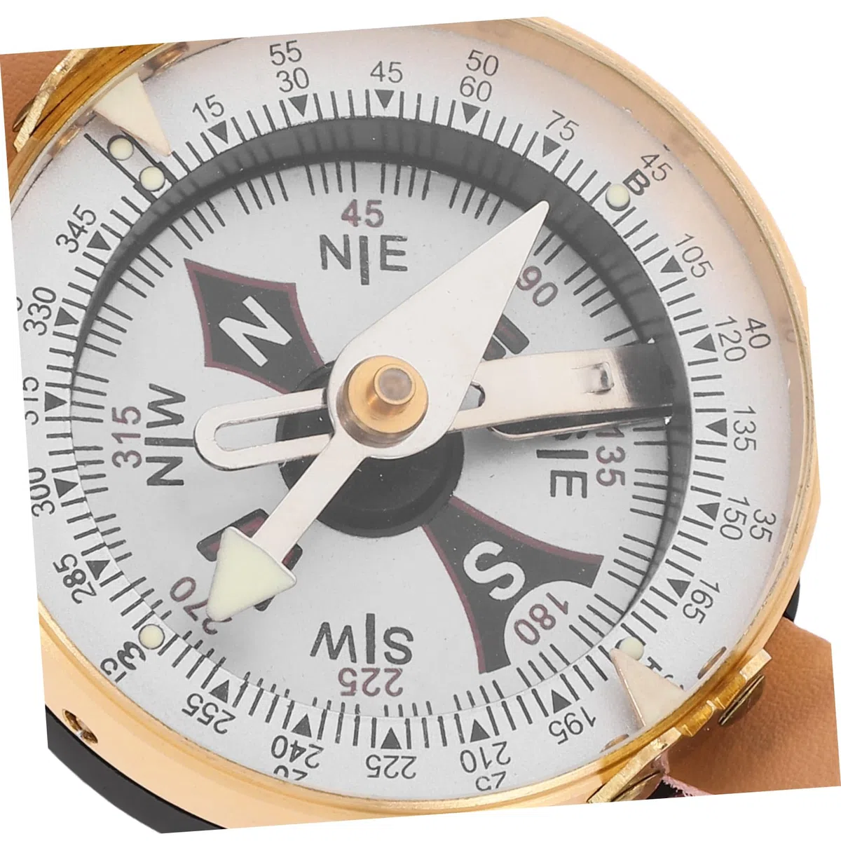 Yardwe orologio bussola orologio della bussola orientamento bussola tascabile attrezzatura da campeggio bussola marina bussola da escursionismo portatile fornitura campeggio Metallo