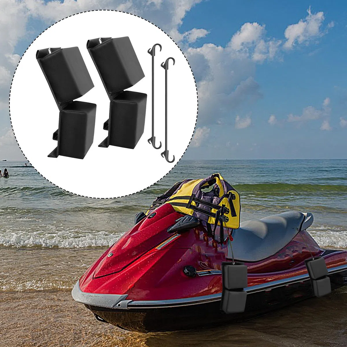 Parabordi per barche - Paraurti per pontile ammortizzanti, protezione marina piatta, protezioni gonfiabili per barche a motore Yacht a pontone Case galleggianti da Wakeboard | Attrezzatura di si
