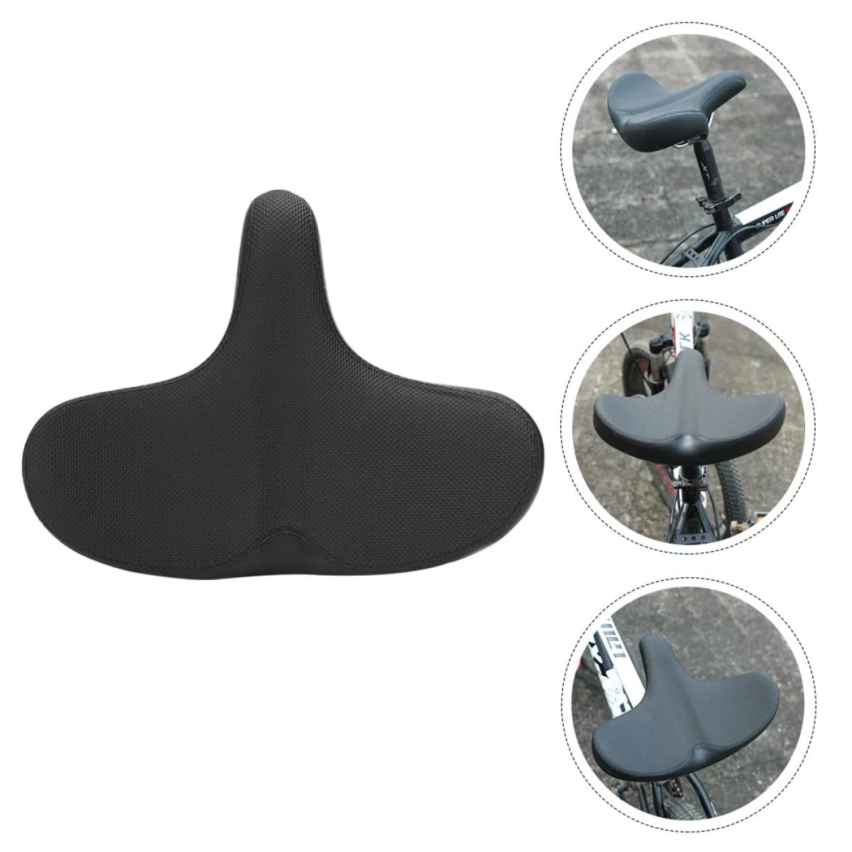Cabilock Sella per Bicicletta Comoda Donna Design Ammortizzante in Pelle Pu e Schiuma Poliuretanica, per Ciclismo Outdoor a Lunga Distanza