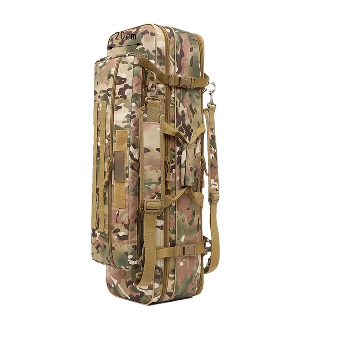 Suwequest Borsa per canna da pesca allargata portatile Borsa da pesca impermeabile Borsa da pesca multifunzione Grande capacità all'aperto Borsa da pesca per canna da mare, cachi 80 cm