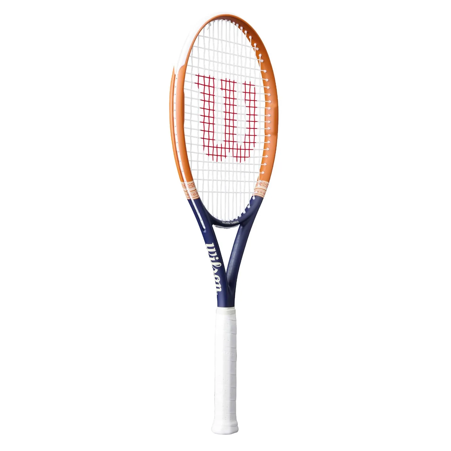 Wilson Racchetta da Tennis Roland-Garros 2026 Equipe HP, Adatta a Giocatori Competitivi con Impugnatura Cushion-Aire per un Controllo Sicuro, Blu Navy/Arancione, Grip 2