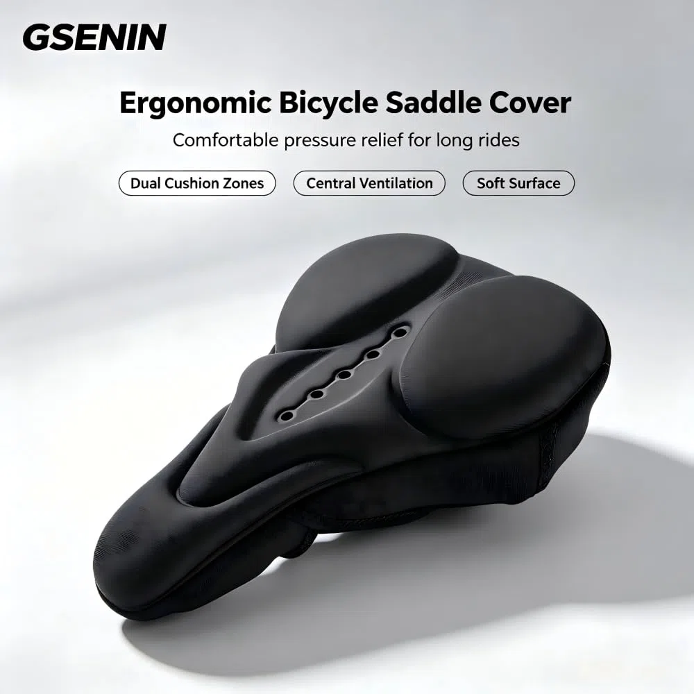 Coprisella per Bicicletta per Merida Scultura Disc 400 2018 | Morbido Coprisella Bici, Copri Sella Bicicletta Comoda in Memory Foam a Doppio Strato