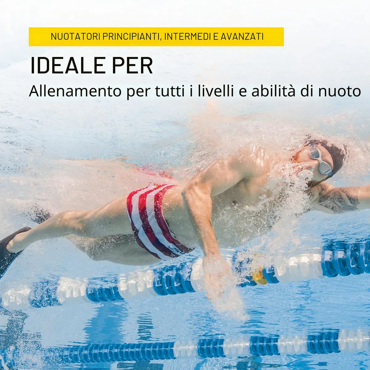 Finis Long Floating Pinne da Nuoto, Unisex Adulto