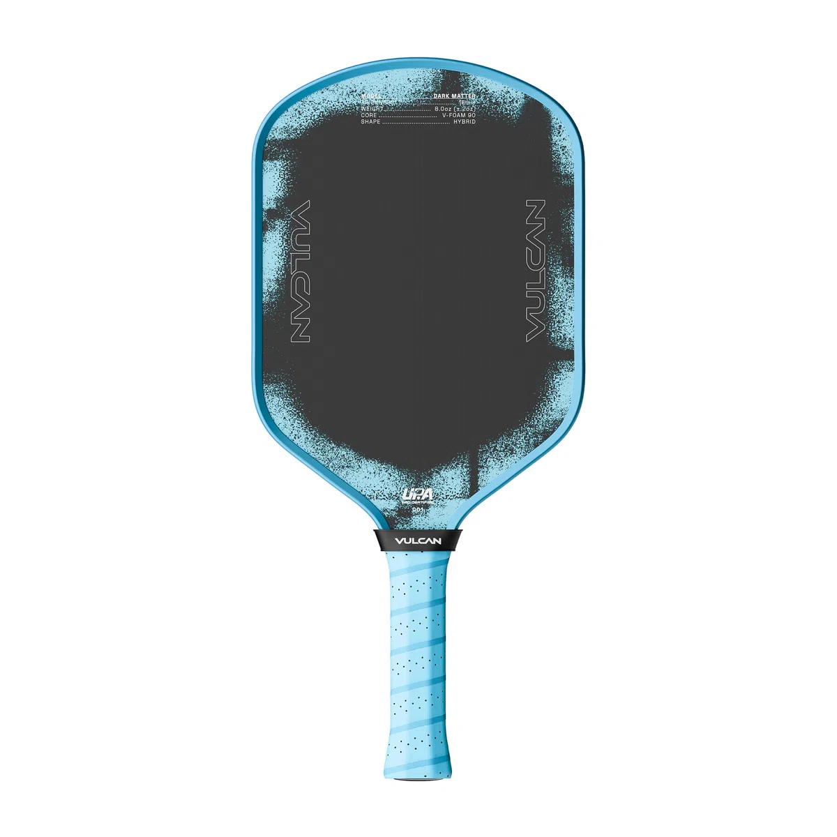 Vulcan Chapter 01 - Racchetta da pickleball in fibra di carbonio grezzo T700 con nucleo in schiuma a doppia densità, potenza e rotazione di generazione 4, approvata UPA-A, progettata con Nick Kyrgios