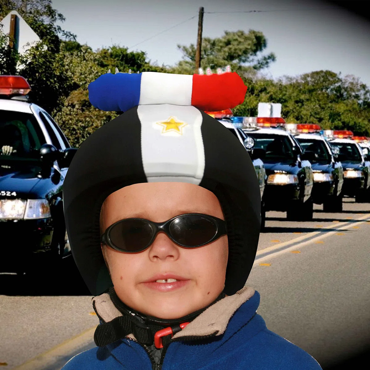 Coolcasc copricasco Multisport LED Polizia