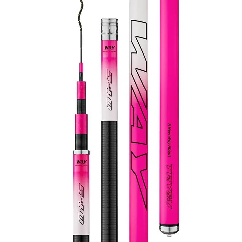 Canna da Pesca Canna da Pesca, Canna da Pesca Portatile, Canna da Pesca con Piattaforma Ultraleggera e Ultra Rigida, Pesca Selvaggia Leggera(3.6M)