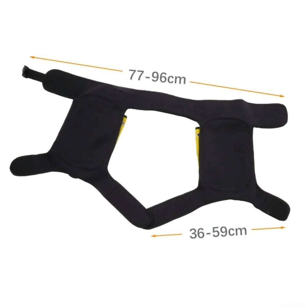 Costume da bagno con tasche per attrezzatura subacquea (giallo) | Spaziose tasche con elastici, presa sicura per pesi, fotocamere e oggetti essenziali per immersioni
