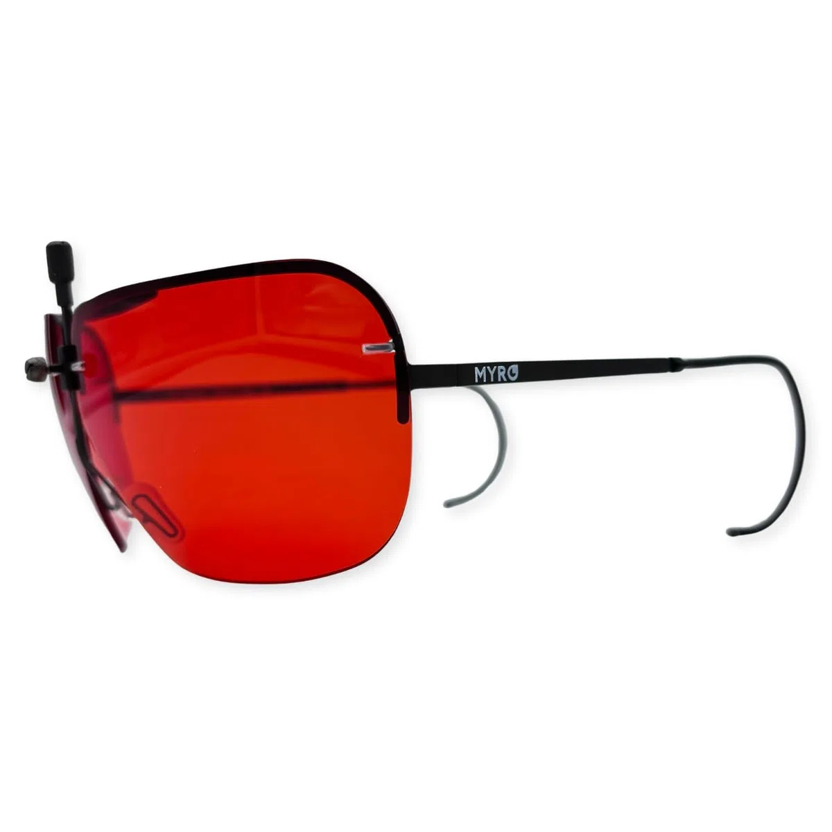 Occhiali da Tiro e Poligono Sportivo mod. Roma con Lenti Colorate ROSSE Intercambiabili Alta Prestazione Made In Italy