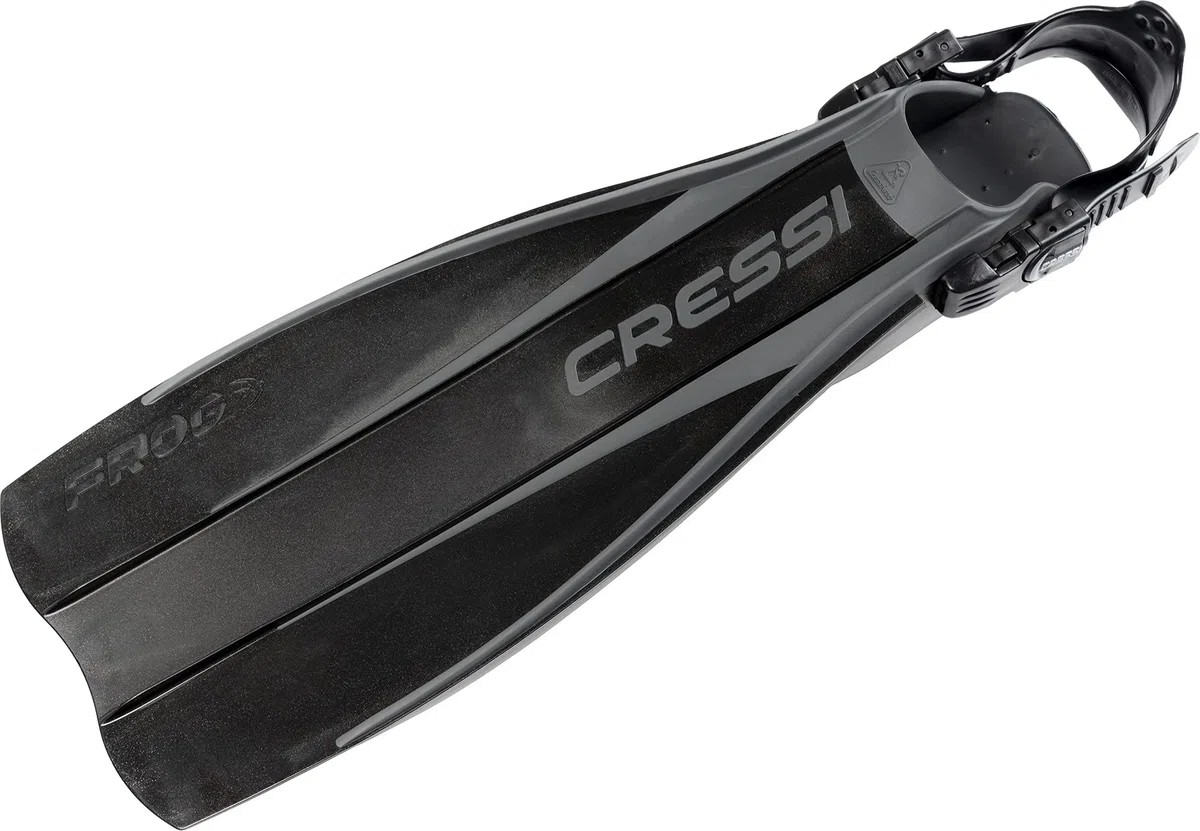 Cressi Frog Fins, Pinne con Cinturino Regolabile per Immersione e Snorkeling Unisex - Adulto