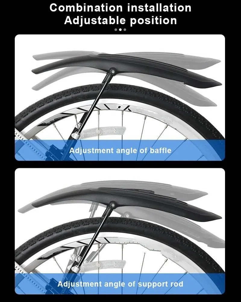 Parafango Parafango per Mountain Bike allargato Ruota Anteriore Posteriore a sgancio rapido per Accessori per Biciclette da Ciclismo su Strada parafango Bici