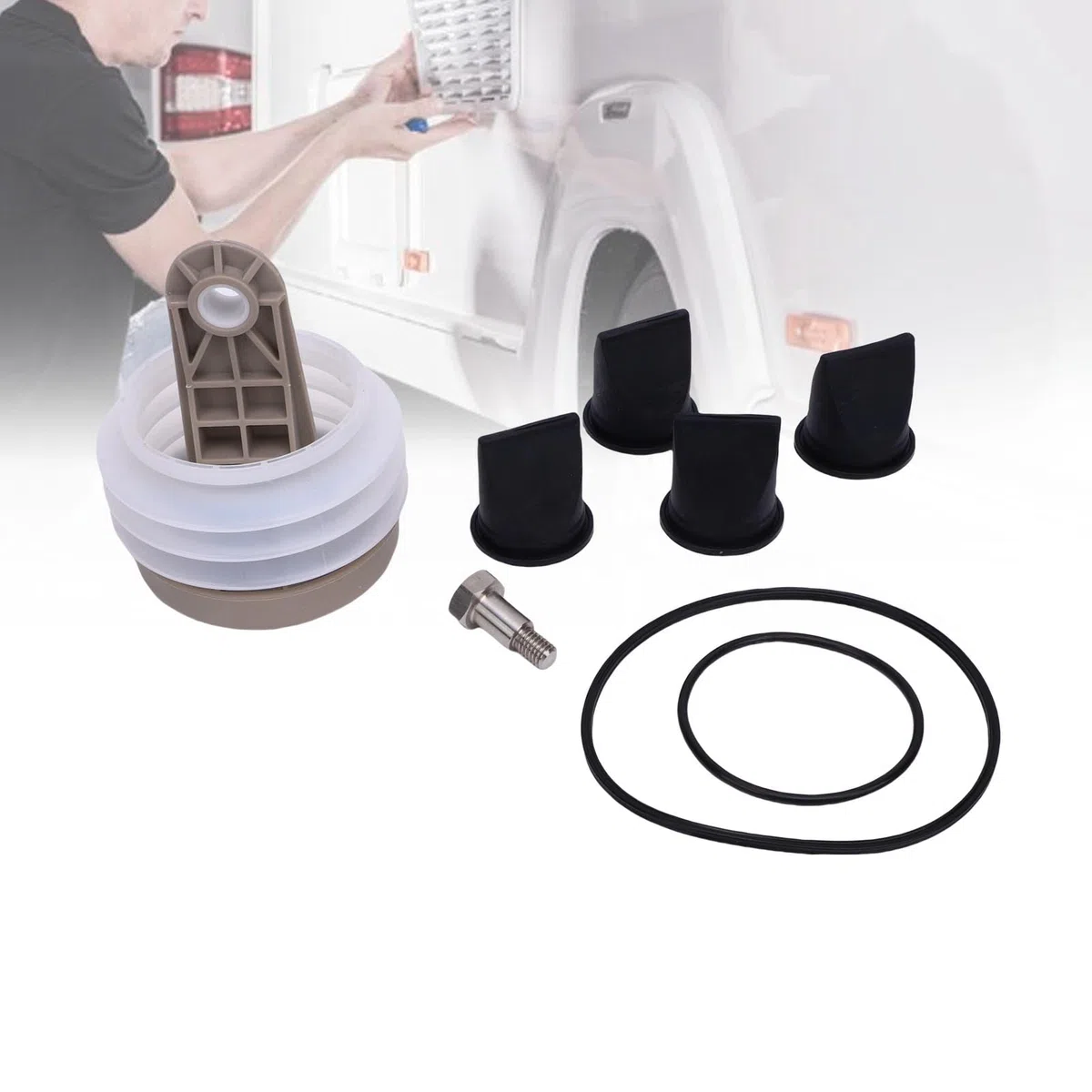Cosiki Kit Pompa a Soffietto 385230980, Ricambio per Pompe per Vuoto Sealand S T J Serie VG, con Materiale ABS e Metallo per, e Yacht