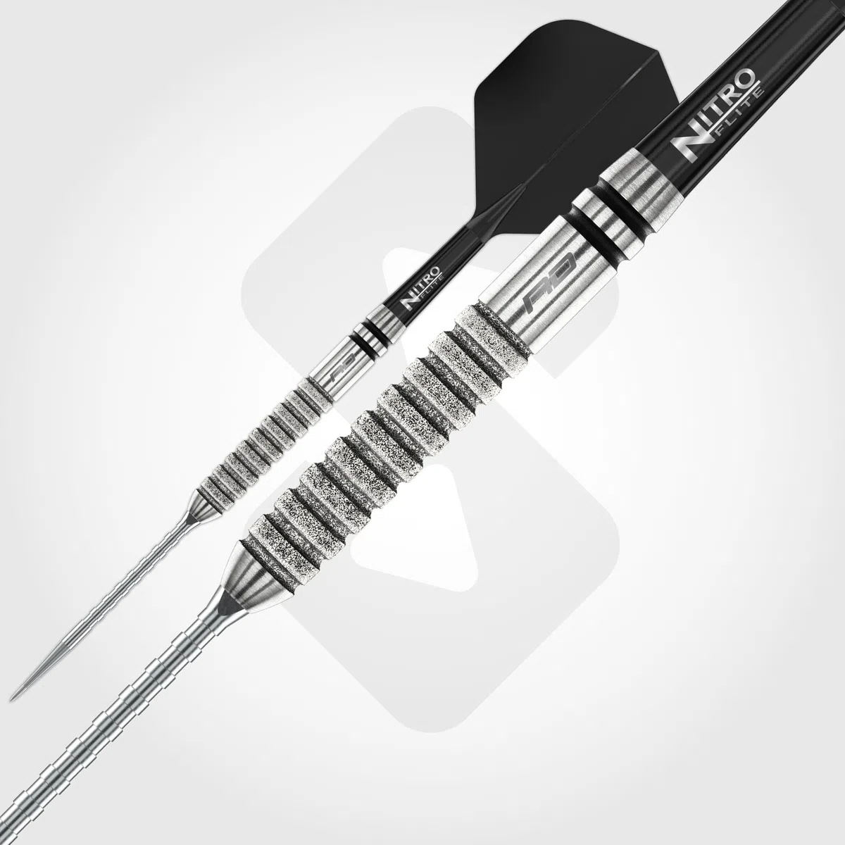 RED DRAGON Gian Van Veen Tour Edition Series - Freccette professionali in acciaio da 21 g, set di freccette professionali al 90% in tungsteno, con alette e steli