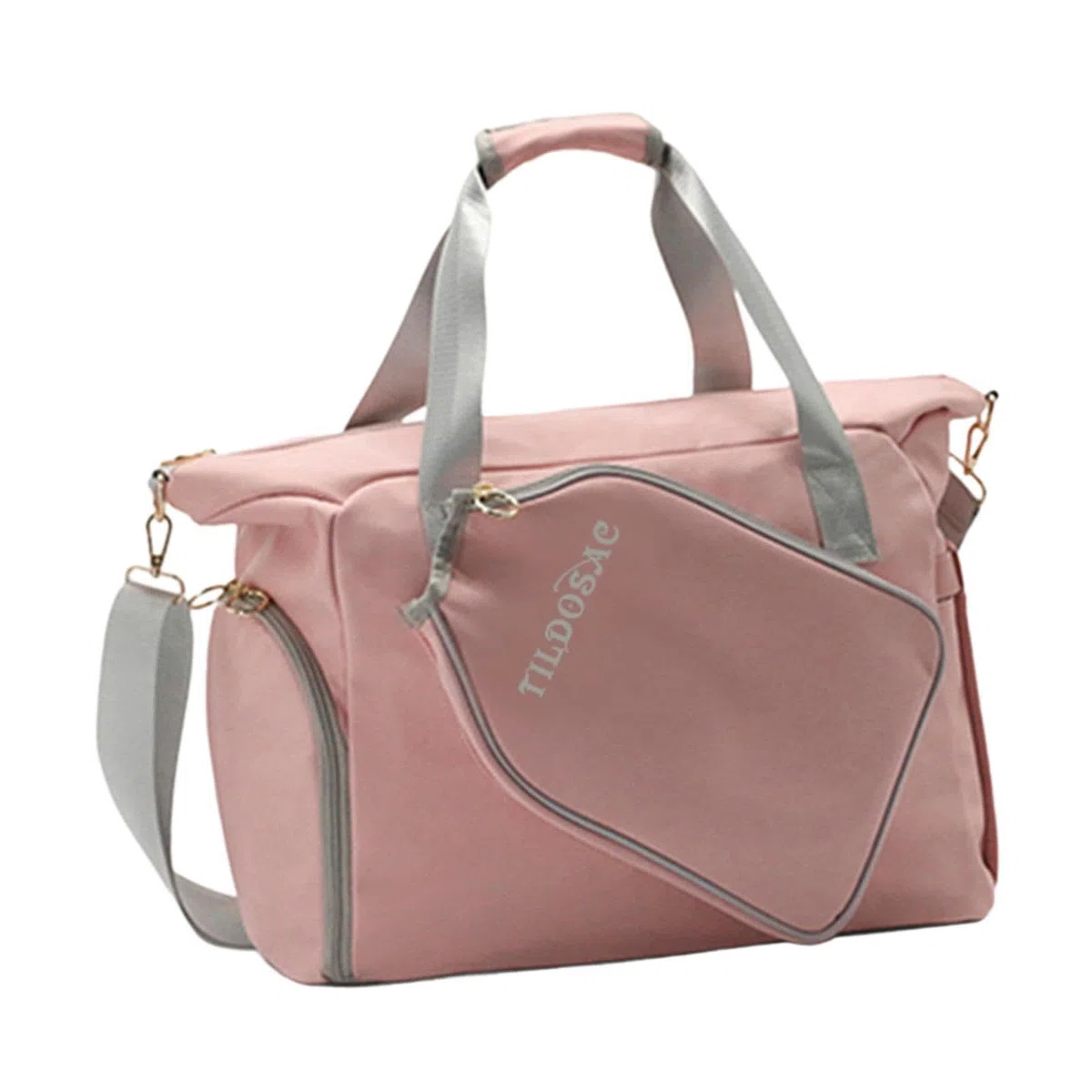 Borsa da Pickleball con Cerniera, Resistente, Comoda da | capacità, per attività divertenti all'aperto, allenamento fitness, borsa da pickleball, tote rosa da donna