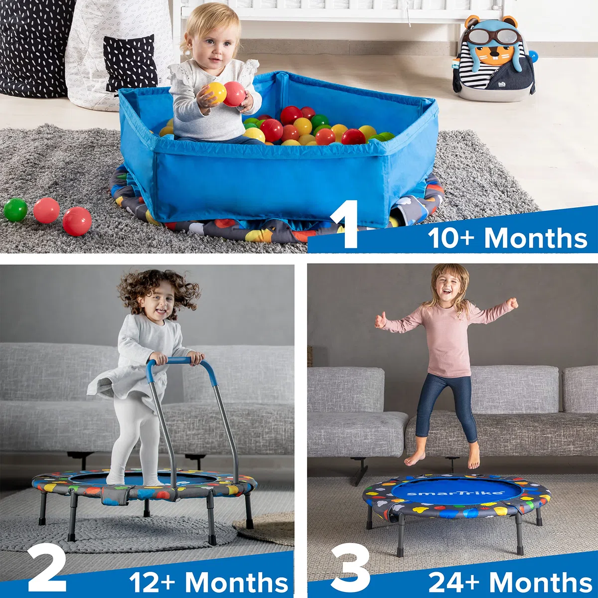 smarTrike - Trampolino Unisex per Bambini