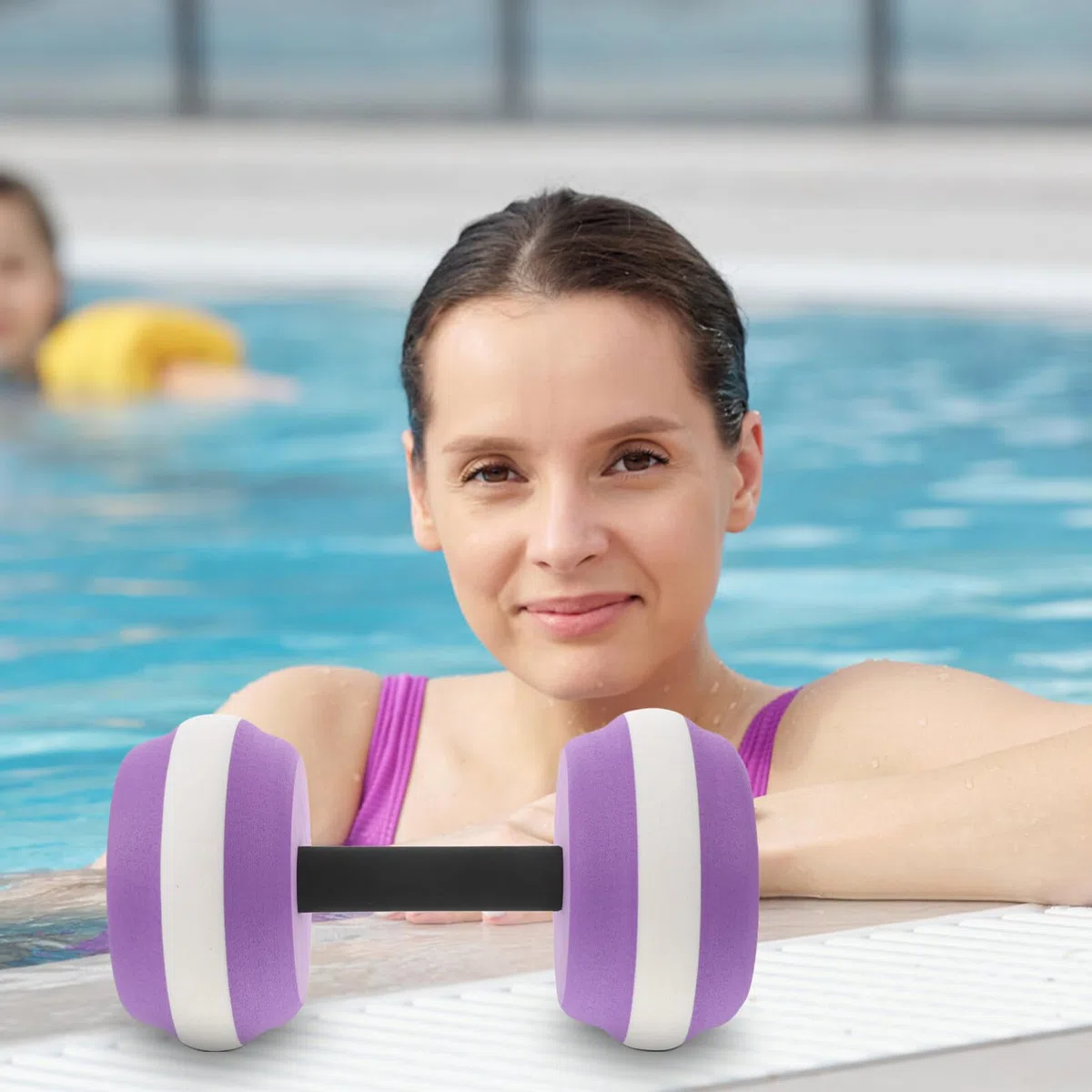 INOOMP Manubri Galleggianti Acquatici Eva 1 Paio Porpora per Nuoto | Laghi e Vacanza, Esercizi di Riabilitazione, Migliora Equilibrio e Coordinazione